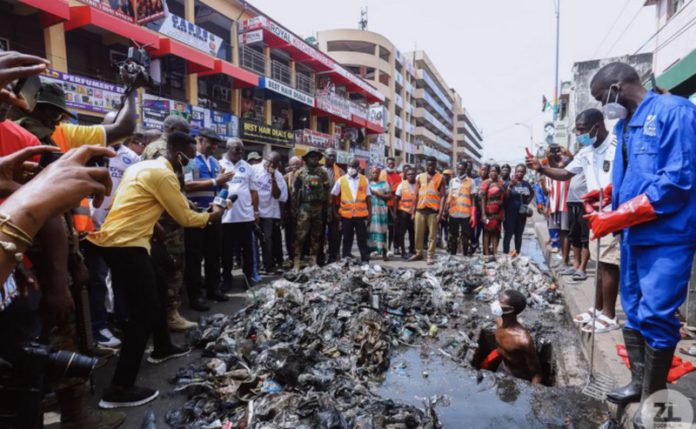 refuse dump filth