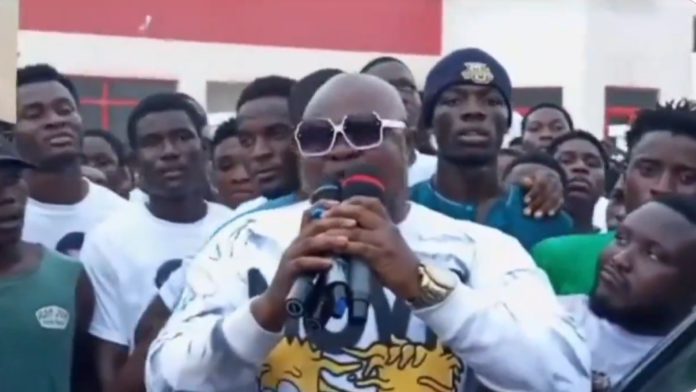 Bukom Banku at Cheddar's rally