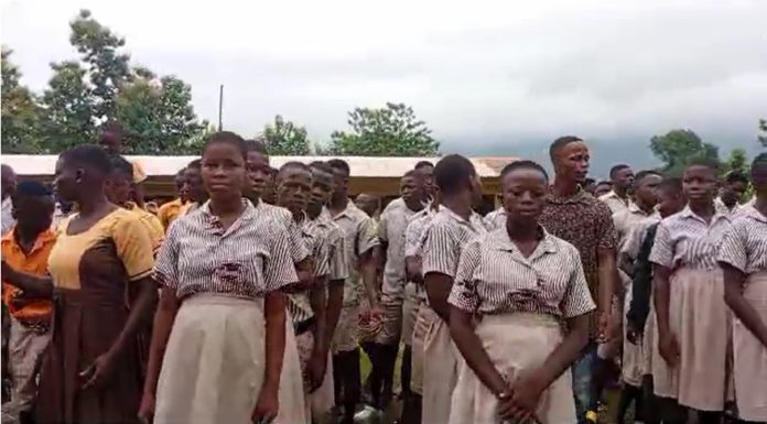 2024 BECE candidates at Kechiebi center