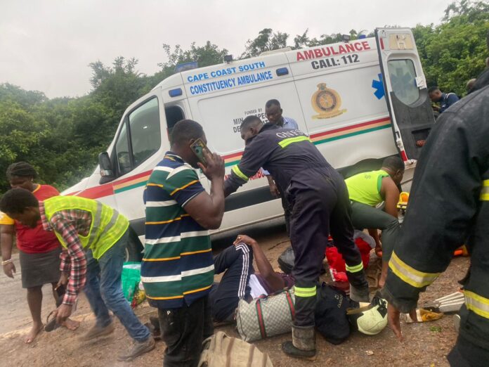 Fire Service rescues 15 accident victims on Cape Coast-Accra highway