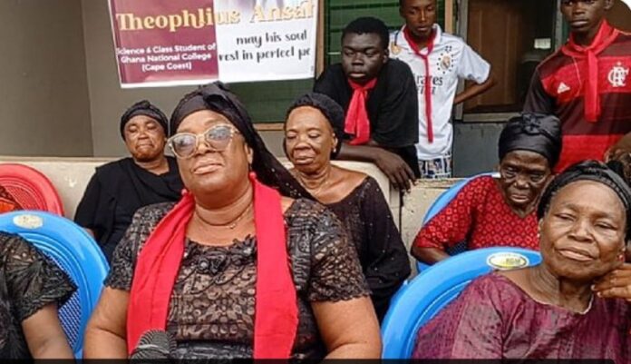 Tears flow at funeral of Ghana National College student