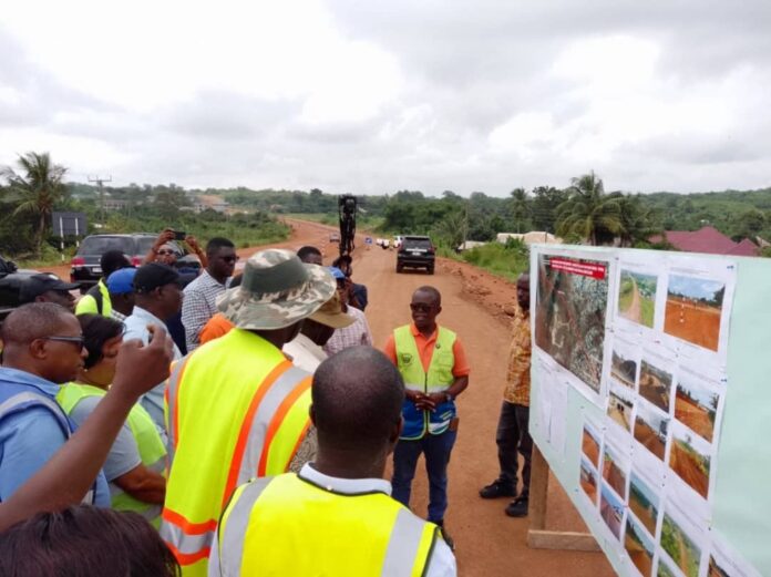Roads Minister embarks on inspection tour of projects in Volta, Oti Regions