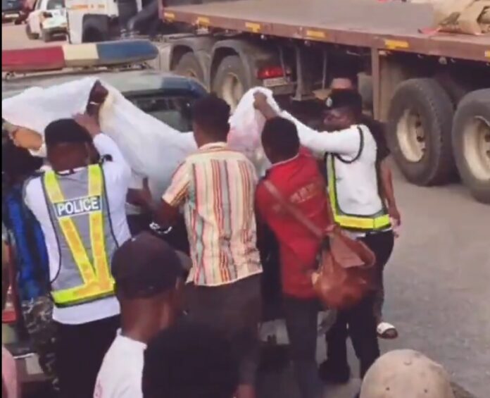 Sand truck crushes motor rider to death at Kasoa