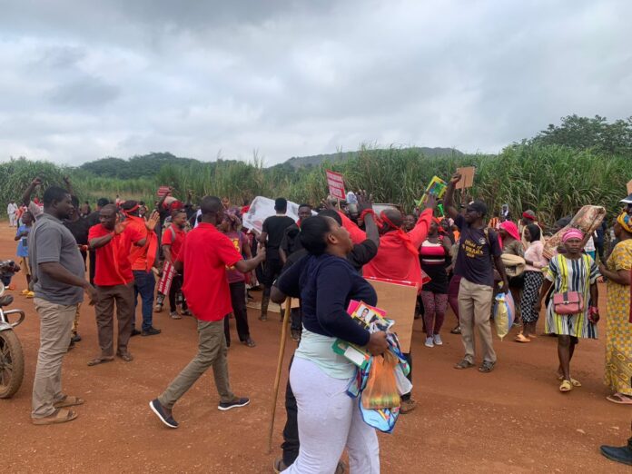 Tutuka residents protest against Newmont over resettlement