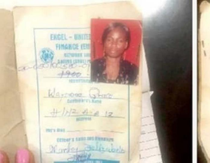 Savings card of Grace Wayewaa, Susu savings card since 2012