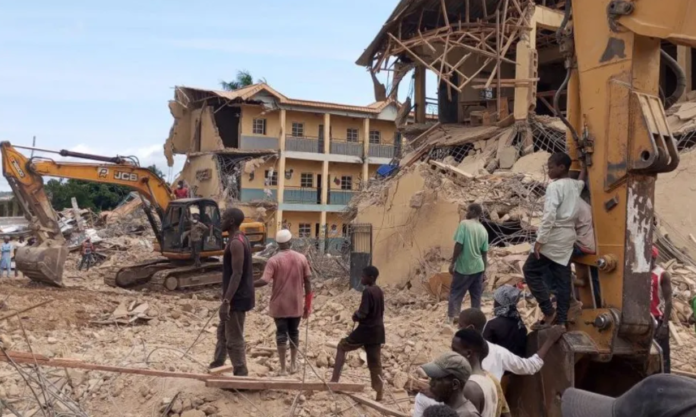 Getty Images More than 40 people have been rescued from the rubble, local officials say Getty Images More than 40 people have been rescued from the rubble, local officials say