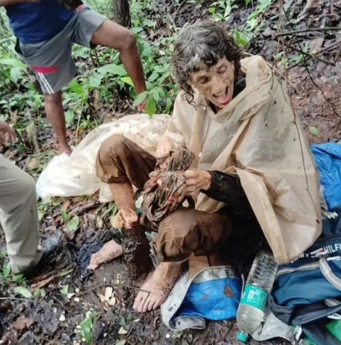 Woman found chained to tree in a forest for '40 days'