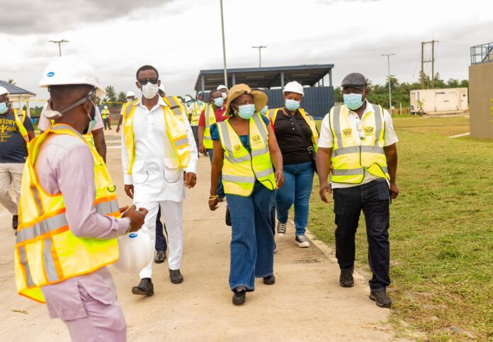 Lydia Alhassan Inspects Lydia Alhassan Inspects Sanitation Projects In Western Region
