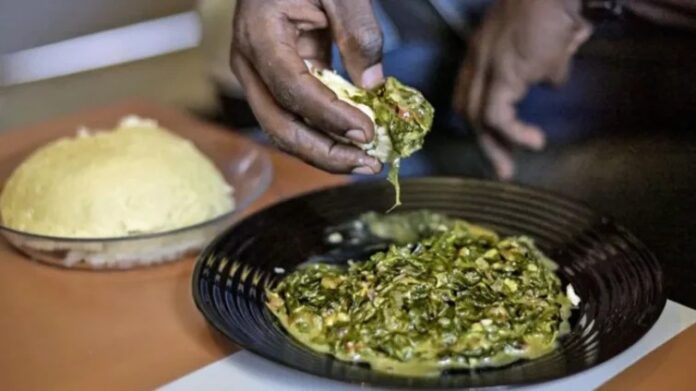 Maize meal, or nshima, is Zambia's staple food
