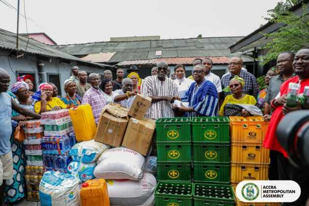 Mayor present Homowo food items to Ga traditional rulers