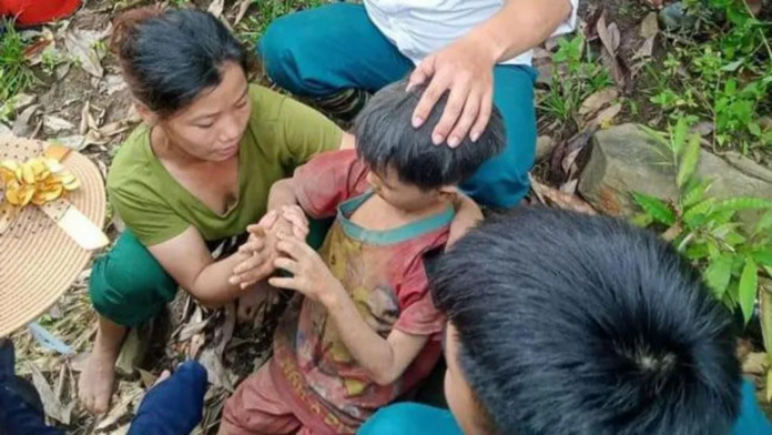 Vietnamese state media Dang Tien Lam was found by locals who heard a child's cry coming from woodland Vietnamese state media Dang Tien Lam was found by locals who heard a child's cry coming from woodland