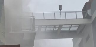 Fire at Job 600 building