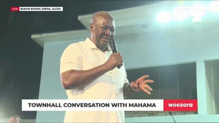 Video Thumbnail: LIVE NOW | Townhall Conversation with Mahama | #Mahama4change2024 | WoezorTV