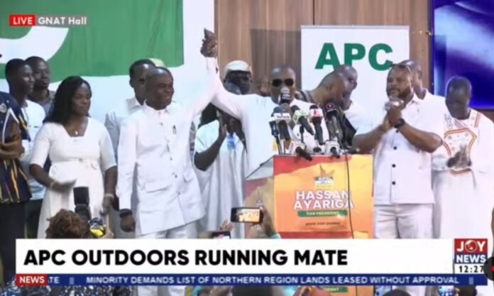 APC’s Ayariga announces Rev Samuel Mensah as running mate APC’s Ayariga announces Rev Samuel Mensah as running mate