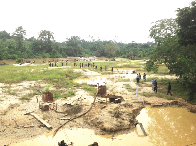 Illegal mining twifo
