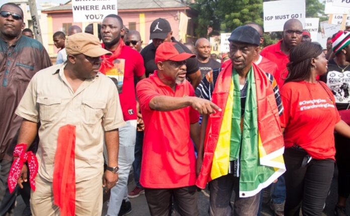 NDC demo protest