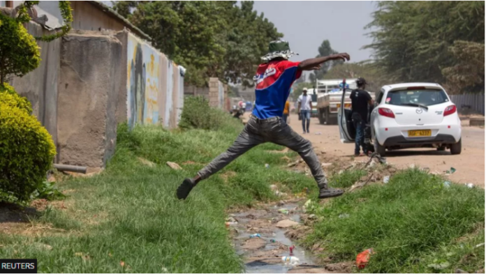 Sewage flowing through the streets like this helps spread diseases like cholera