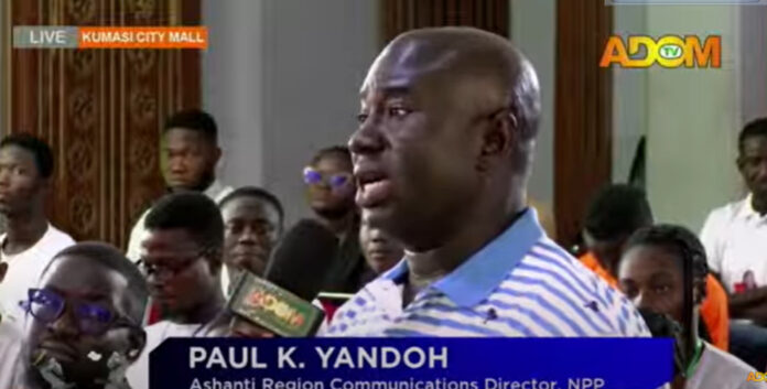 The Ashanti Regional Communications Director of the New Patriotic Party (NPP), Paul Yandoh,