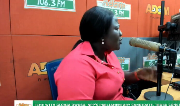 The New Patriotic Party (NPP) Parliamentary Candidate for Trobu Constituency, Gloria Owusu, The New Patriotic Party (NPP) Parliamentary Candidate for Trobu Constituency, Gloria Owusu,