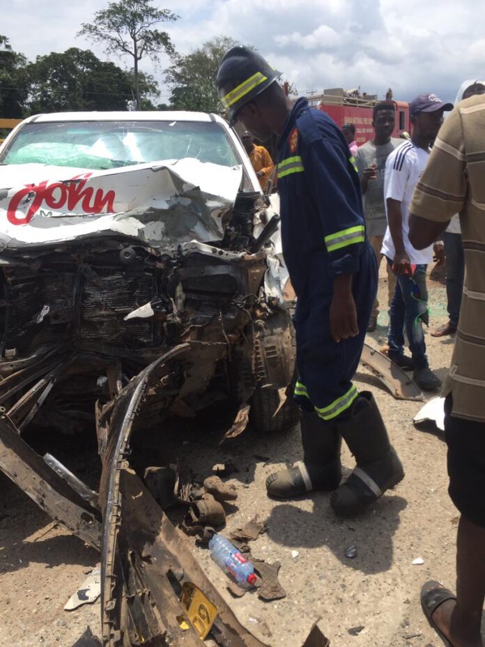 Ekumfi Abontsen accident involving NDC car