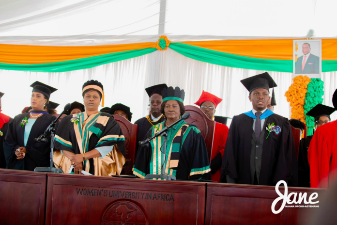 Naana Opoku-Agyemang concludes tenure as Chancellor of Women’s University in Africa