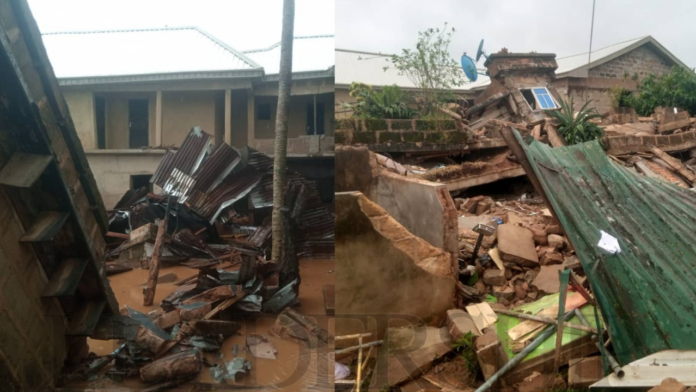 Students trapped as school building collapses during heavy rainfall