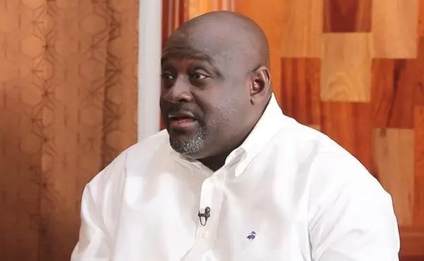 Dr. Mark Assibey-Yeboah speaking in an interview with Channel One TV journalist Umru Sanda Amadu. Source: Channel One TV Dr. Mark Assibey-Yeboah speaking in an interview with Channel One TV journalist Umru Sanda Amadu. Source: Channel One TV