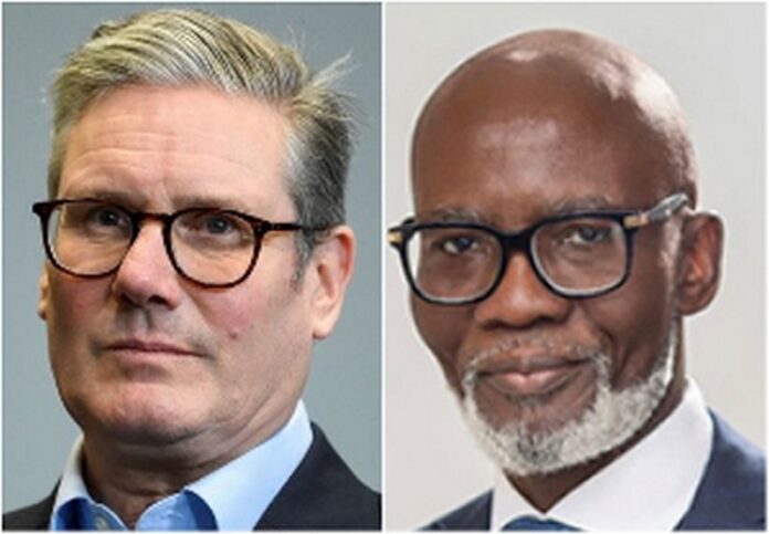 Gabby Asare Otchere-Darko (R) and UK Prime Minister Sir Keir Starmer Gabby Asare Otchere-Darko (R) and UK Prime Minister Sir Keir Starmer