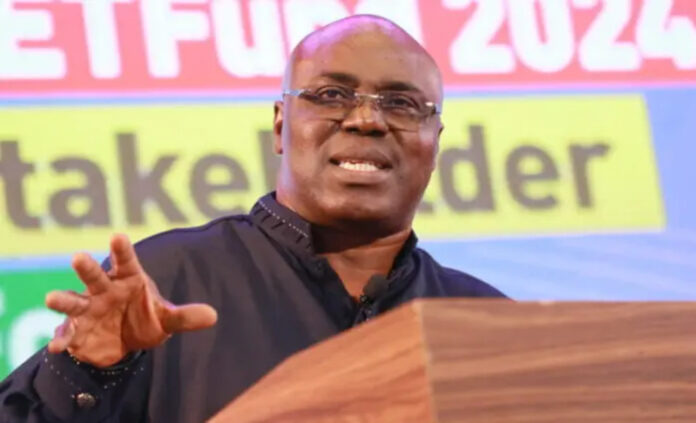 GETFUND Administrator Dr Ampofo Boadu delivers a speech during the event GETFUND Administrator Dr Ampofo Boadu delivers a speech during the event