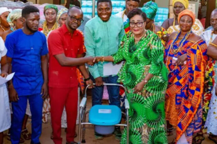 Mrs. Lordina Dramani Mahama supports the campaign of Ketu North NDC parliamentary candidate, Edem Agbana