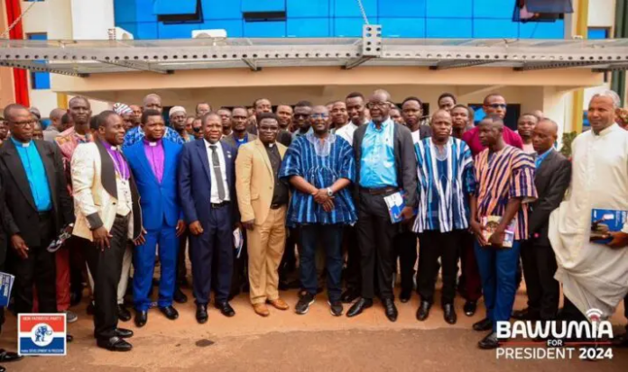 Bawumia with clergy