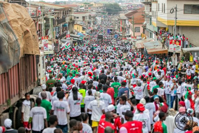 Thousands show up for NDC’s mega walk in Kumasi