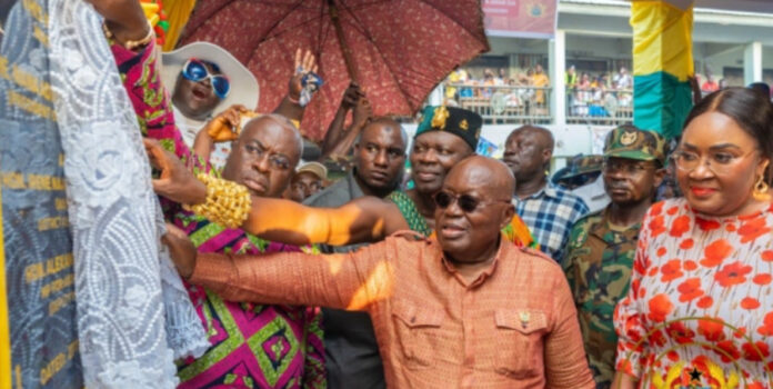 Akufo-Addo inaugurates New Akim Oda Market Akufo-Addo inaugurates New Akim Oda Market