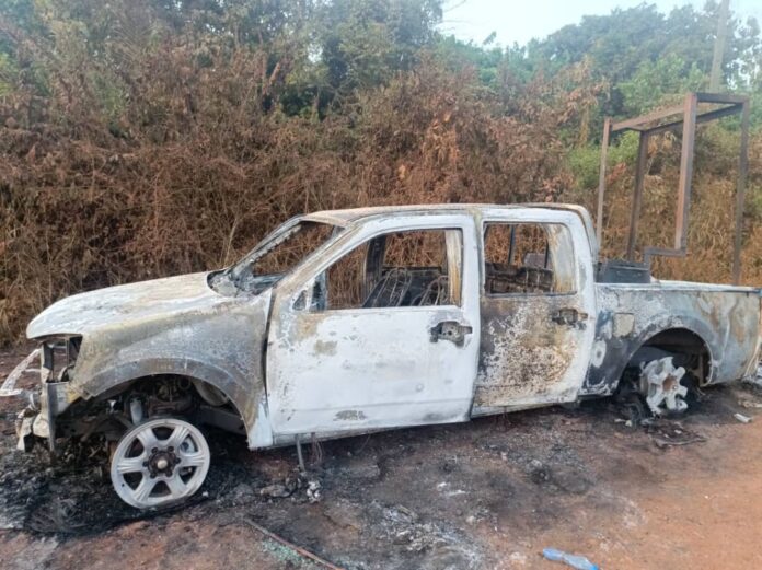 Sampa NPP vehicle fire