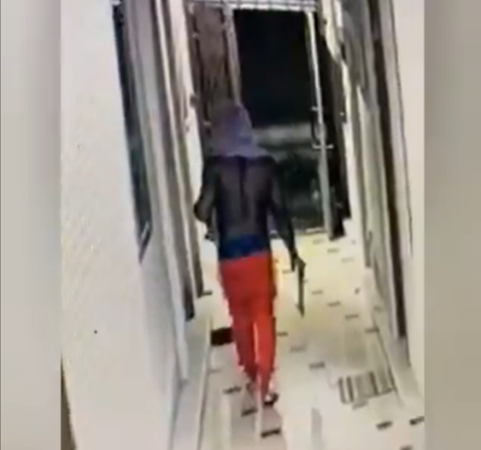 Hostel thief on CCTV