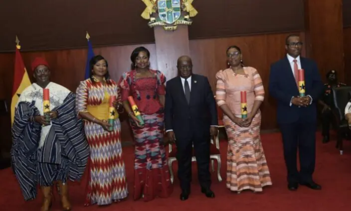 Akufo-Addo swears in five new envoys, highlights global role