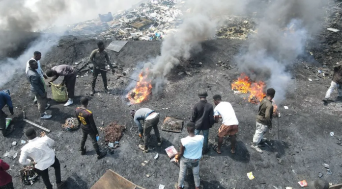 BBC E-waste is trafficked as reusable goods into several poorer countries then either burnt or dumped after valuable metals have been extracted BBC E-waste is trafficked as reusable goods into several poorer countries then either burnt or dumped after valuable metals have been extracted