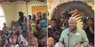 Scenes from the Manhyia Palace during John Dramani Mahama's courtesy call