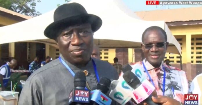 Goodluck Jonathan commends peaceful start to elections 2024 polls: Goodluck Jonathan commends peaceful start to elections
