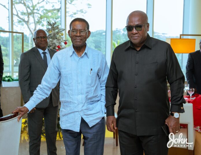Mahama and Guinea Mahama said this in a Facebook post on December 24 where he shared details of his visit with the Presidents of Equatorial Guinea, Guinea Bissau, and Gabon.