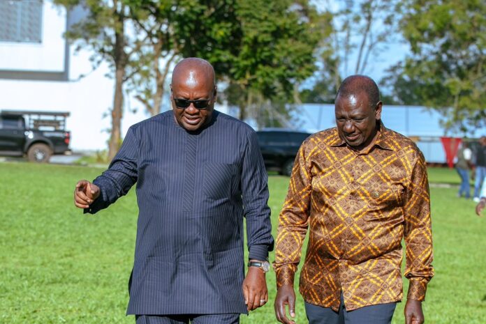 Mahama and William Ruto President-elect John Dramani Mahama has paid a courtesy visit to Kenyan President William Ruto to deliberate on regional integration, continental security, and ways to enhance collaboration between Ghana and Kenya.