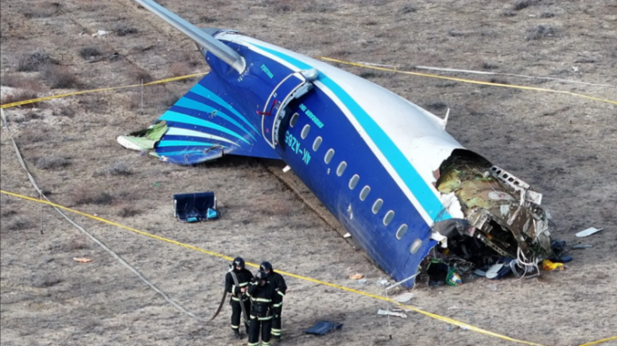 The Azerbaijan Airlines plane came down on Christmas Day in Russian airspace, killing 38 people4