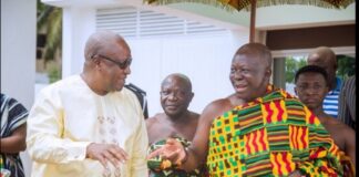 John Mahama and Asantehene Otumfuo Osei Tutu II