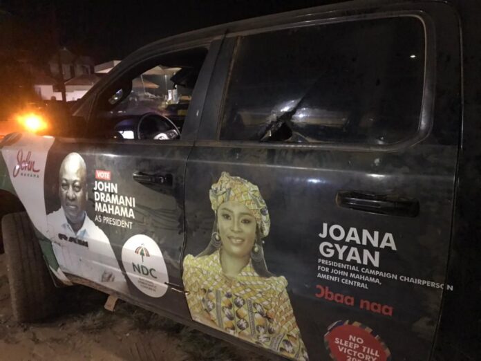 Thugs attack Joana Gyan's team during campaign in Amenfi Central