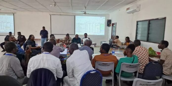4 Parliamentary results are re-collated at Tesano Police Training School 4 Parliamentary results are re-collated at Tesano Police Training School