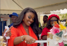 Jackie Appiah marks birthday with community for offering support during house fire