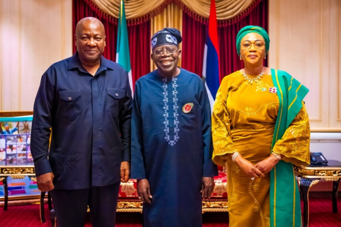 Mahama pays courtesy call on the Benin, Nigerian Presidents