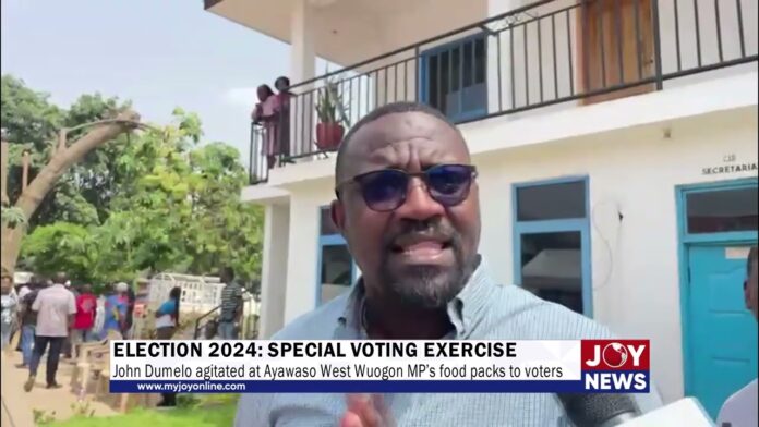 Video Thumbnail: John Dumelo calls Ayawaso West Wuogon MP’s food packs to voters completely unacceptable
