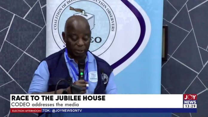 Video Thumbnail: Race To The Jubilee House: CODEO addresses the media on its observations so far