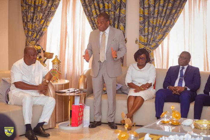 Mahama and Rev Wengam